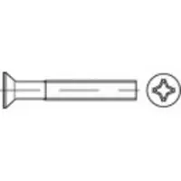 Toolcraft TO-5431914 Senkschrauben M6 30 mm Kreuzschlitz Pozidriv Stahl galvanisch verzinkt 500 St.