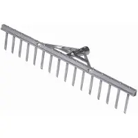 Siena Garden Gartentalente Rechen 62 cm, Gerätekopf aus Stahl pulverbeschichtet in anthrazit