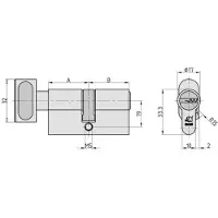 Basi VB5031-0500-0020 Profil-Knaufzylinder 35/30 mm