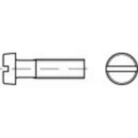 Toolcraft TO-5381190 Zylinderschrauben M6 55 mm Schlitz DIN 84 Stahl galvanisch verzinkt 100 St.
