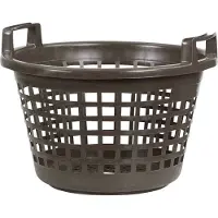 Lockweiler 496-28 Kunststoff Kartoffelkorb Tragkraft bis 28 kg schwere Qualität, braun