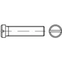Toolcraft 118887 Flachkopfschrauben M3 10 mm Schlitz DIN 920 Stahl galvanisch verzinkt 100 St.