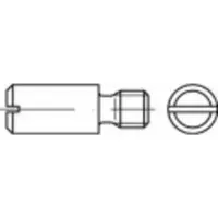 Toolcraft 119071 Zapfenschrauben M4 6 mm Schlitz DIN 927 Stahl 100 St.