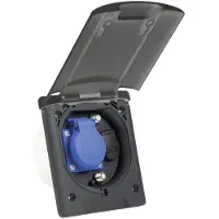 As Schwabe as-Schwabe Multifunktions-Einbausteckdose 1x Schuko + 2x SAT + 1x 12V DC IP44