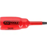Ks Tools 3/8' Bit-Stecknuss mit Schutzisolierung für Torx-Schrauben, T25, kurz ( 117.2457 )