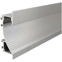 Deko-light 975491 Einbauprofil Trockenbau-Profil, Wandvoute EL-02-12 , Silber-matt