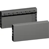 Rittal VX Seitenplinthe Paneel 400x100mm Schwarzes Stahlset - 8660031