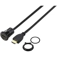 TRU COMPONENTS TC-11980468 HDMI Panel-Adapter Buchse HDMI-Buchse - HDMI-Stecker