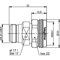Telegärtner Adapter N - 4.3-10 Push-Pull, 50 Ohm