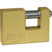 Kasp Mono-Blockschloss, Messing, 90 mm