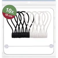 Quadrios 25CA577 25CA577 Magnet-Kabelbinder Schwarz, Weiss 10 St.