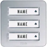 M-E MODERN-ELECTRONICS Klingeltaster KTA 3 Familie Silber (KTA-3 A/S)