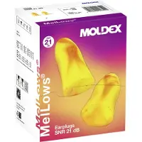 Moldex Gehörschutzstöpsel MelLows 760001, EN 352-2, SNR 22 dB, PU-Schaum, orange, 200 Paar/Box