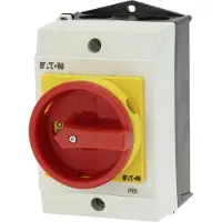 Eaton T0-1-8200/I1/SVB, Kippschalter, 1P, Rot, Weiß, Gelb, IP65, 80 mm, 110 mm