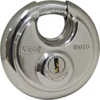 Kasp Disk Schloss, Edelstahl, 71mm