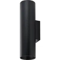 Deko-light Wandlampe CAN, dimmbar, schwarz, für Wohn- / Esszimmer, Aluminium, Wandleuchte, Wandlampe Innen