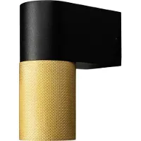 Konstsmide 7666-758 Temi Wandl. ab GU10 mit Klarglas schwarz/gold
