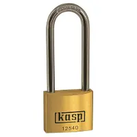 Kasp K12550L80A1 Hængelås 50 mm Identiske Gyldengul Nøglelås