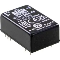 MEAN WELL DCW12W8-15 DC/DC-Wandler 24 V -15 V -0.400 A 12 W Inhalt 1 St.