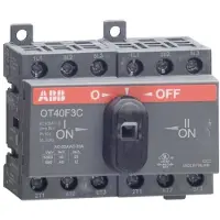 ABB OT40F3C, Controller-Schalter, 3P, Kabelgebunden, Schwarz, IP20, 70 mm