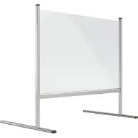 MAGNETOPLAN Hygienewand aus Acrylglas - 101,5x92,5cm - Transparent