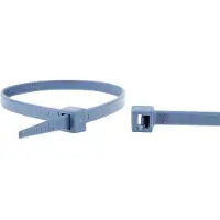 WKK 150226671 Kabelbinder 370 mm 4.80 mm Blau Detektierbar 100 St.