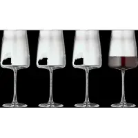 Lyngby Glas Rotweinglasset Glas Krystal Zero Clear 540 ml (4er-Set)