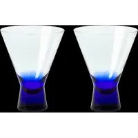 Broste Copenhagen Konus Cocktailgläser 20cl blau 6er-Set