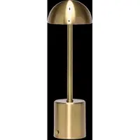 Hubsch LED-Akku-Tischlampe Taten, messingfarben, Höhe 30 cm, Metall dimmbar, messing / gold, Metall, Modern