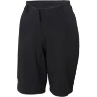 Sportful Giara W OverShort Rad-Hose gemütliche Damen Sport-Bermudas mit Taschen Schwarz, Größe:M