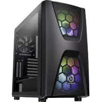 Thermaltake Commander C 34, Midi Tower, PC, Schwarz, ATX, micro ATX, Mini-ITX, SPCC, 18 cm