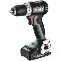 Metabo Akku-Bohrschrauber BS 18 L BL, incl. 2x Akku Li-Power 2 Ah, Ladegerät, Zubehör, metaBOX