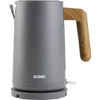 Domo Wood You, 1,7 l, 2200 W, Grau, Wasserstandsanzeige, Überhitzungsschutz, Drahtlos