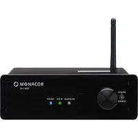 Monacor Mini-Stereo-Verstärker 2x30W 2Kanäle BT NFC FB sw SA-160BT