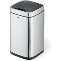 Durable Sensor Abfalleimer NO TOUCH 12l metallic silber