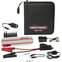 Dino KRAFTPAKET Starthilfegerät/Powerbank 5in1, 12V, 18Ah, 600A, 66,6Wh Unisexschwarz002 - Motorradzubehör - Werkstattzubehör