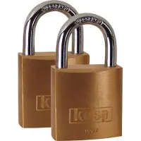 Kasp K12030D2 Hængelås 30 mm Gyldengul Nøglelås