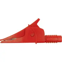 Cliff Croc Clip Sikkerhedskrokodillenæb Stikforbindelse 4 mm CAT III 1000 V Rød
