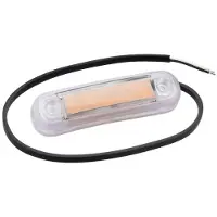 Fristom Omrids-markeringslygte Åbne kabelender Positionslys i siden 12 V, 24 V Orange Transparent