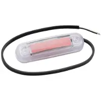 Fristom Omrids-markeringslygte Åbne kabelender Positionslys bagved 12 V, 24 V Rød Transparent