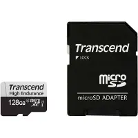 Transcend 350V, 128 GB, MicroSDXC, Klasse 10, UHS-I, 95 MB/s, 45 MB/s