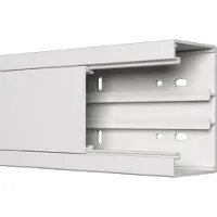 Ggk 12803 Brüstungskanal BR 60x110mm/80-9010, PVC, Unter-/Oberteil, 80 mm OT, alpinweiß BR 60x110/80 BR60x11080 - 2 Meter