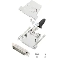 Encitech DTSL37-LJSRG-T-DBP-W-K 6355-8040-04 D-SUB Stiftleisten-Set 180 ° Polzah