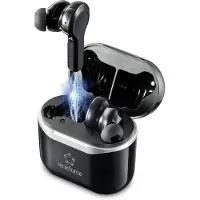 Renkforce RF-NCE-500 In Ear Kopfhörer Bluetooth Schwarz Noise Cancelling Headset, Lautstärkeregelung
