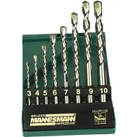 BRÜDER MANNESMANN M54309 Sten-spiralbor-sæt 1 stk