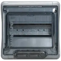 Legrand 601978 Feuchtraumverteiler Plexo3, Aufputz, IP65-IK09, 1-reihig, 8 Module
