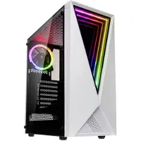 Kolink VOID WHITE, Midi Tower, Server, Schwarz, Weiß, ATX, micro ATX, Mini-ITX, Kunststoff, Stahl, Gehärtetes Glas, Blau, Grün, Rot