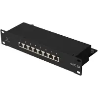 Renkforce RF-4870828 8 Port Netzwerk-Patchpanel 254 mm (10) CAT 6a 1 HE Bestückt