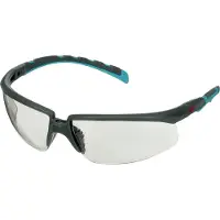 3M S2007SGAF-BGR, Schutzbrille, Montagearbeit, Bau-/Renovierungsarbeiten, Staub-Arbeit, Schleifarbeiten, Beide Geschlechter, Blau, Grau, Grau, Transparent, Kunststoff
