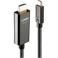 Lindy 43317, 10 m, USB Typ-C, HDMI Typ A (Standard), Männlich, Männlich, Gerade